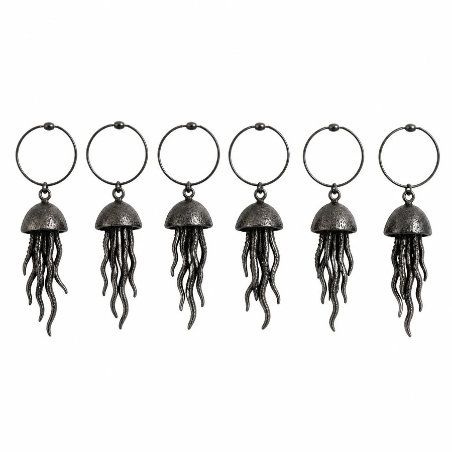 Jellyfish Wine Glass Charms