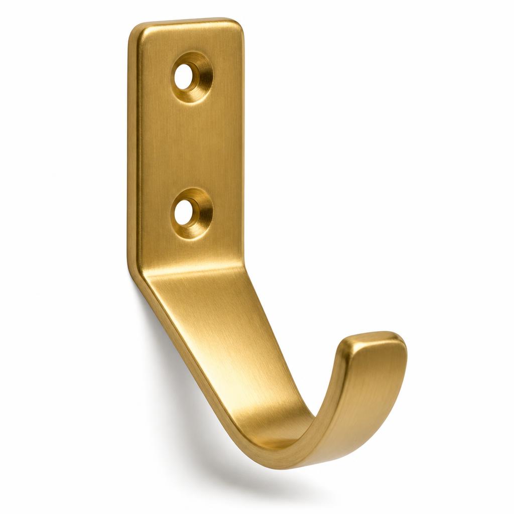 Folded Plane Solid Brass Wall Hook