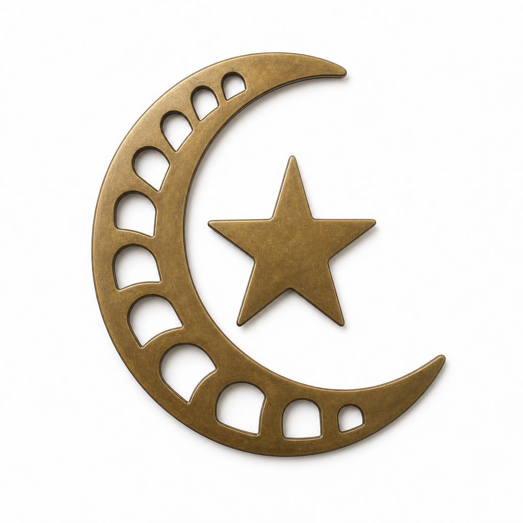 Khatam Crescent Wall Hanging 22