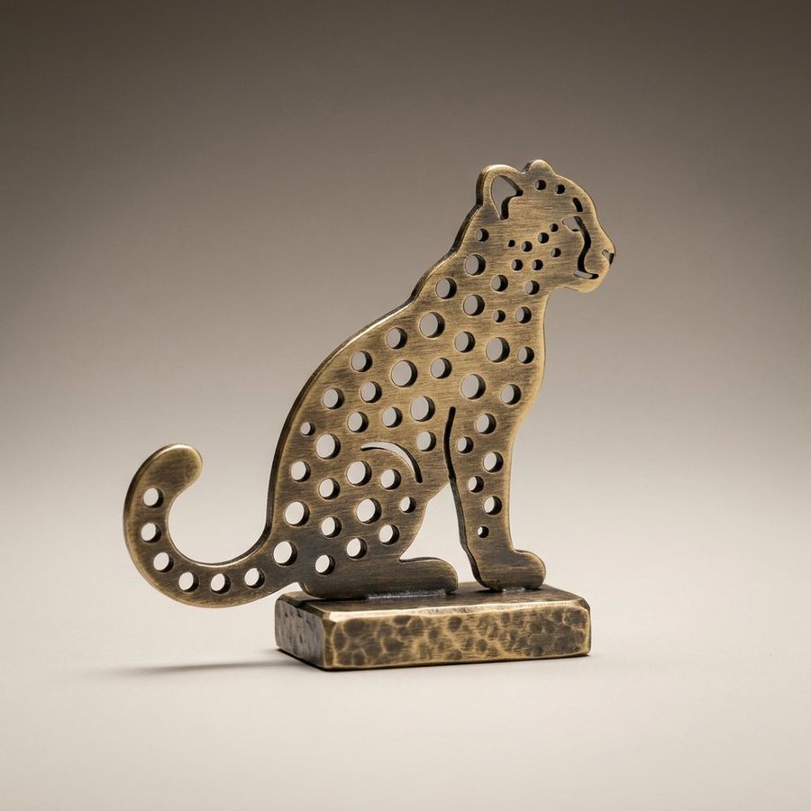 Leopard Cub, Pierced Profile