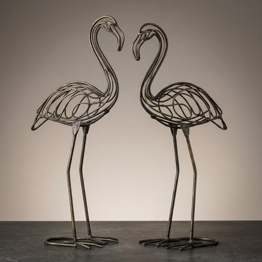 Flamingo Pair, Openwork Rod