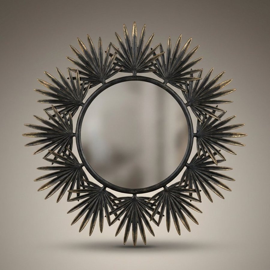 Palm Leaf Wall Mirror, 50 cm