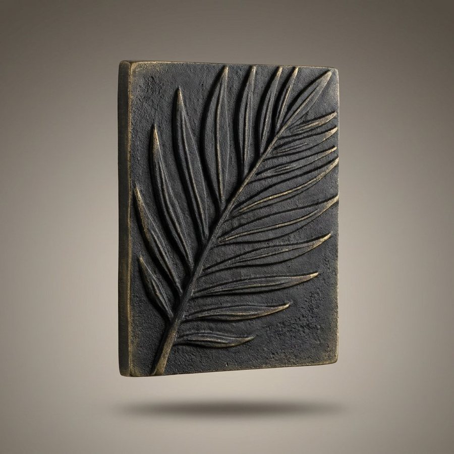 Palm Frond Wall Relief, 40 cm