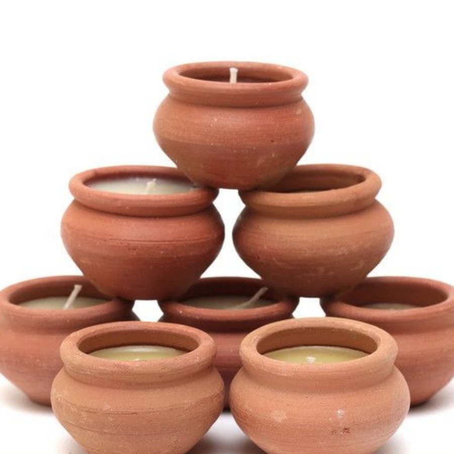 Terracotta Handi Candle Pot