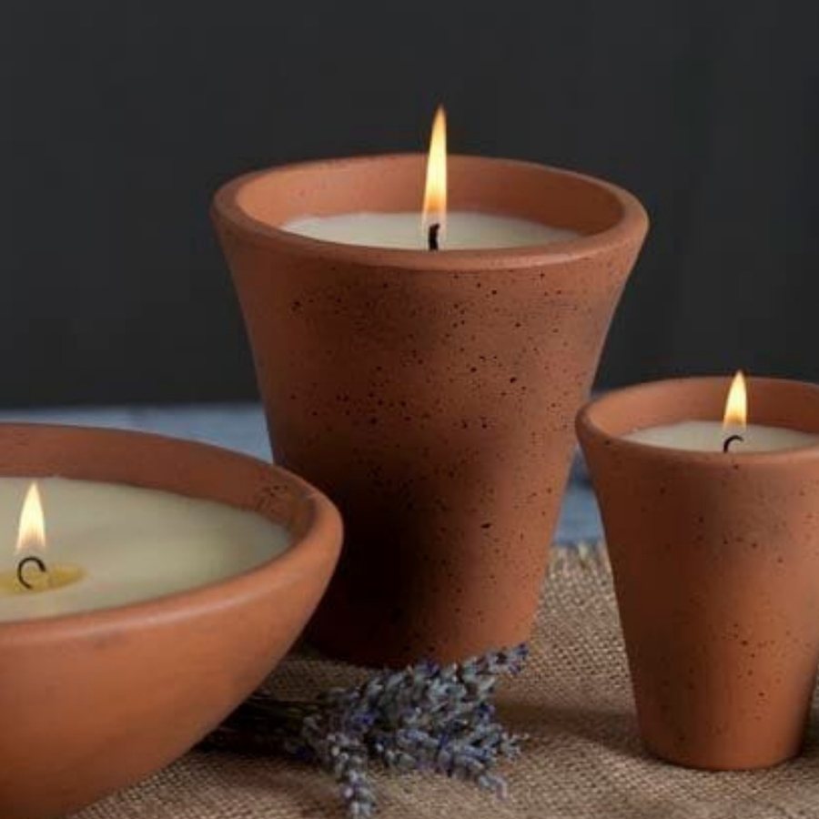 Rustic Bowl & Tapered Vessel Set