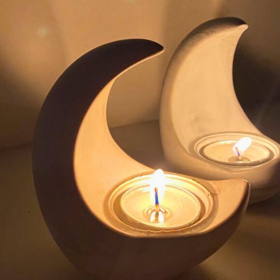 Crescent Moon Tealight Holder
