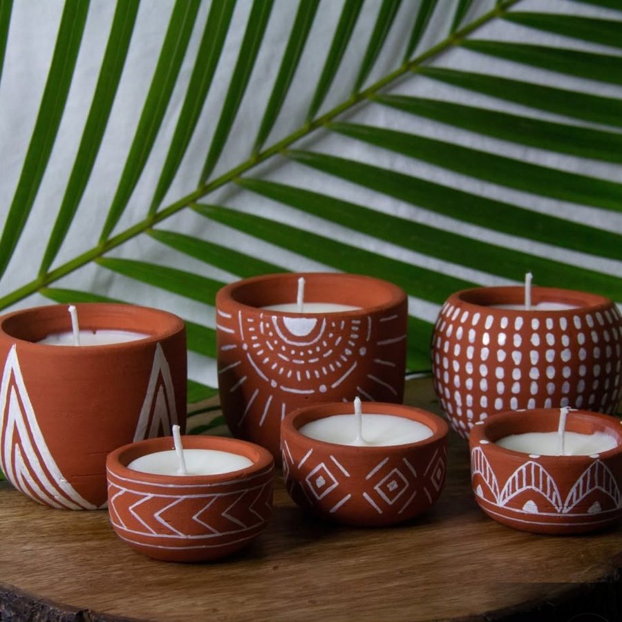 Tribal Painted Tealight