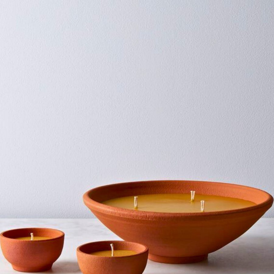 Shallow Three-Wick Bowl