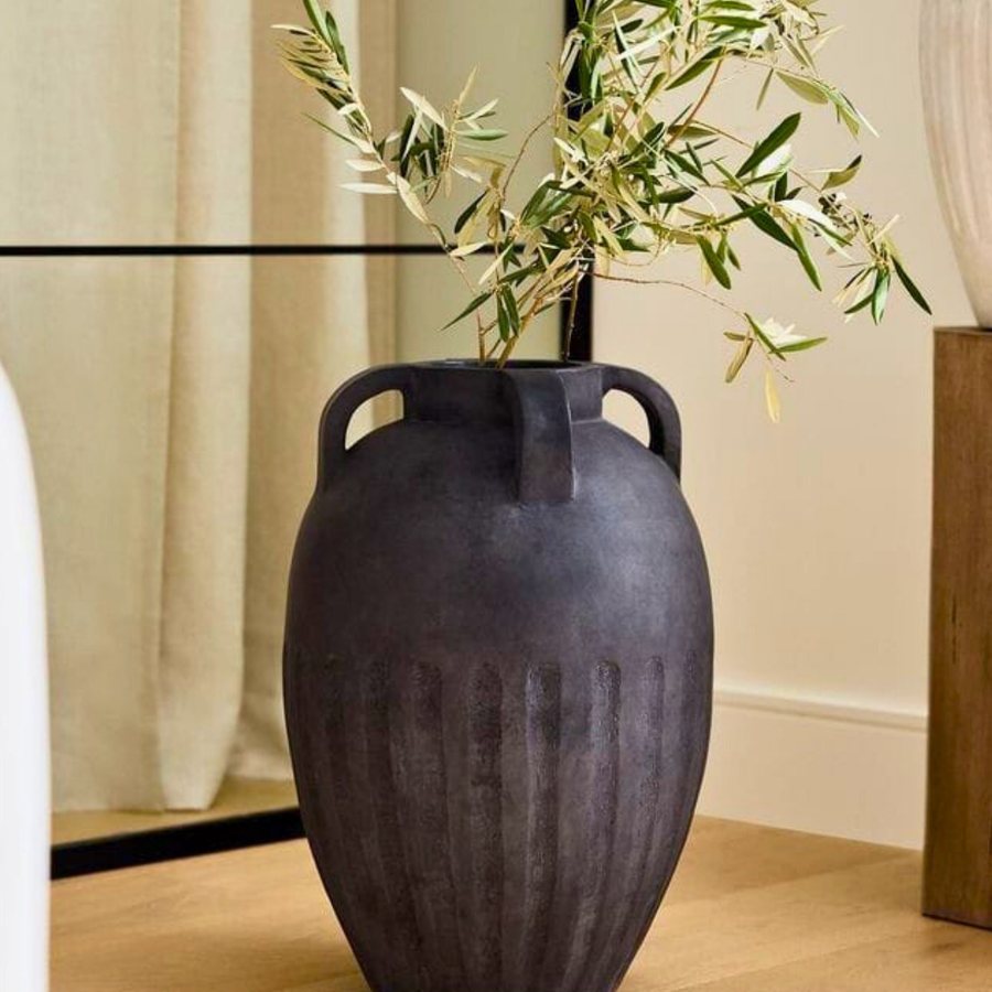 Ribbed Amphora Vase