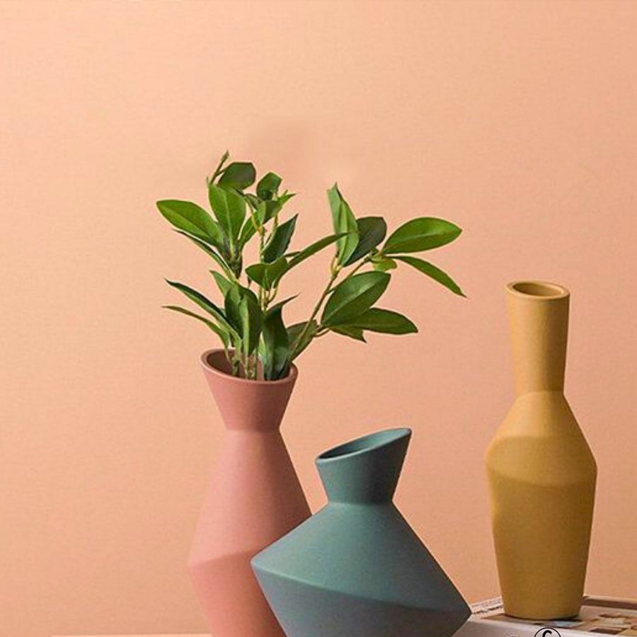 Faceted Geometric Vase