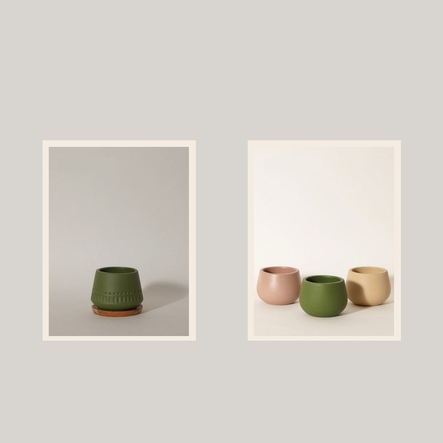 Minimal Planter with Plate