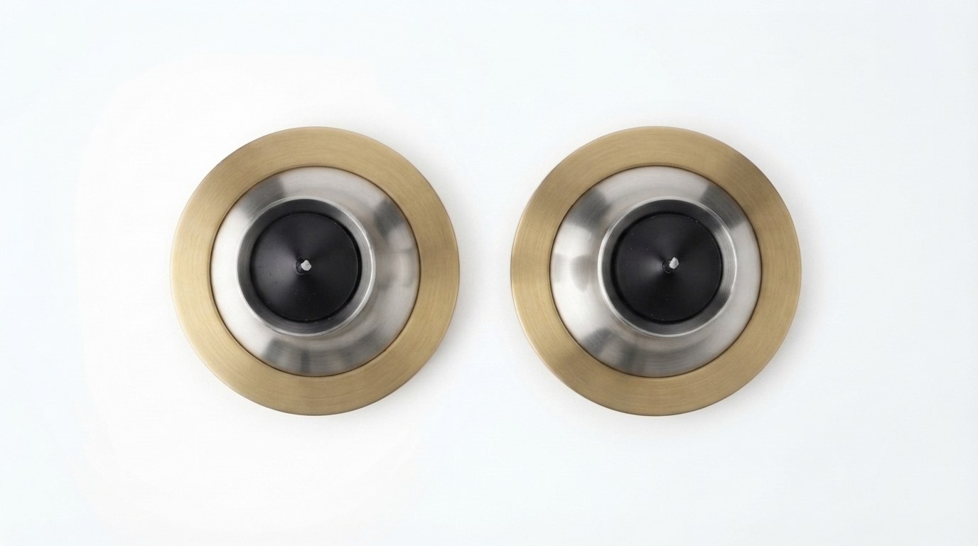 Brass Twisted Taper Candle Holders (Set of 2)