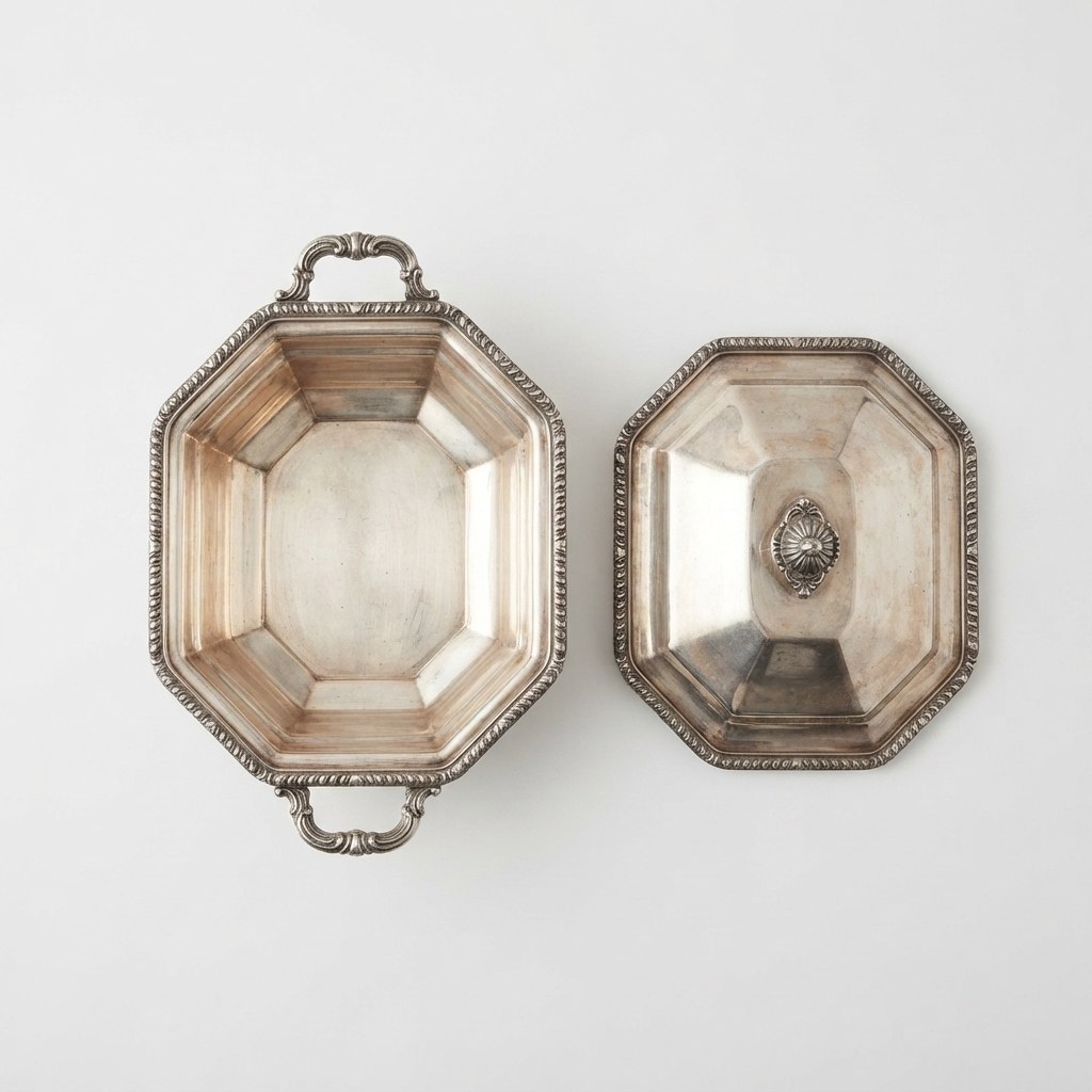 Brass Octagonal Serving Dish