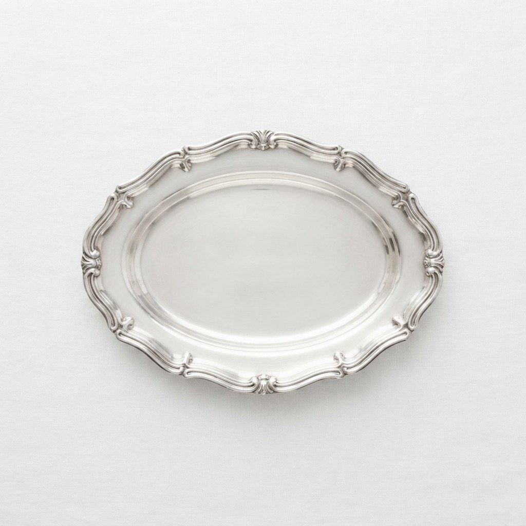 Brass Oval Vanity / Serving Dish
