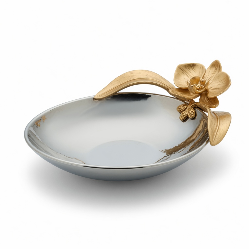 White Orchid Nut Dish