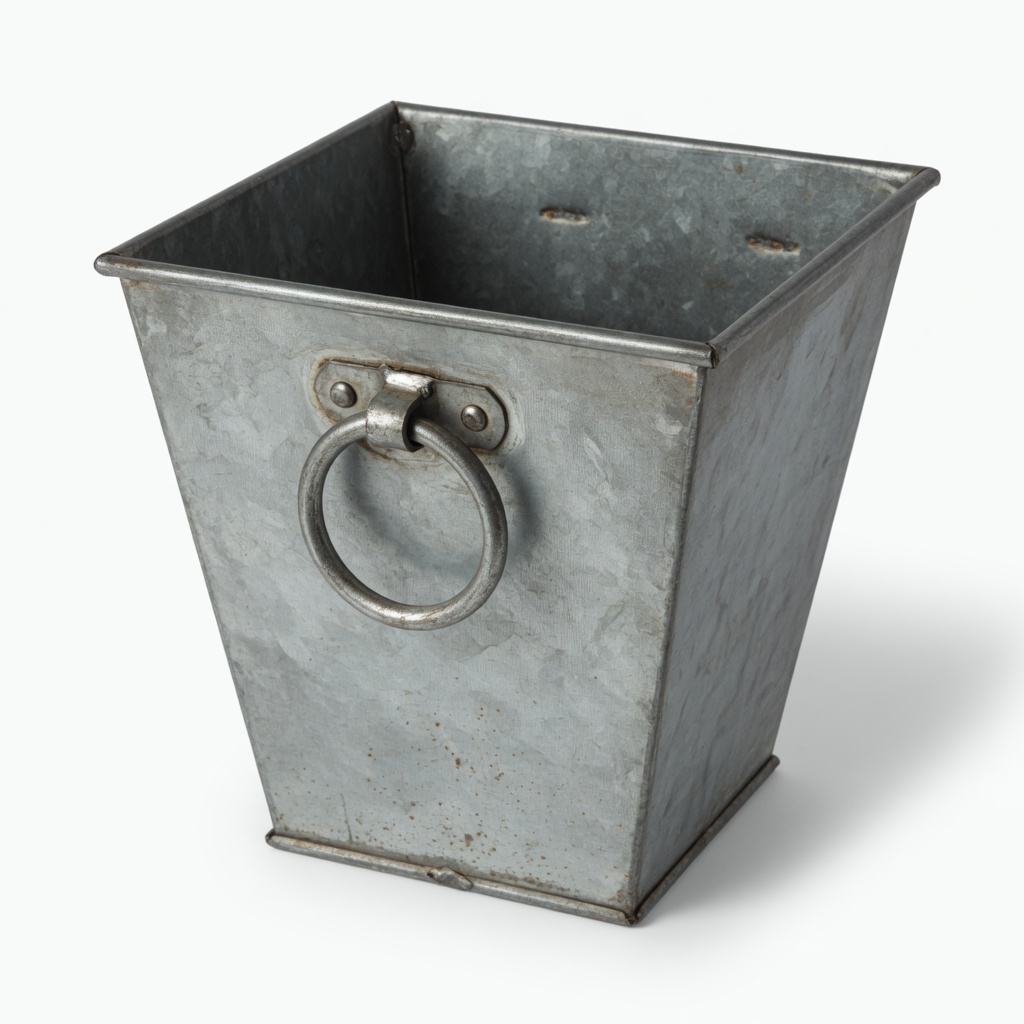 Ring-Handle Iron Taper Planter