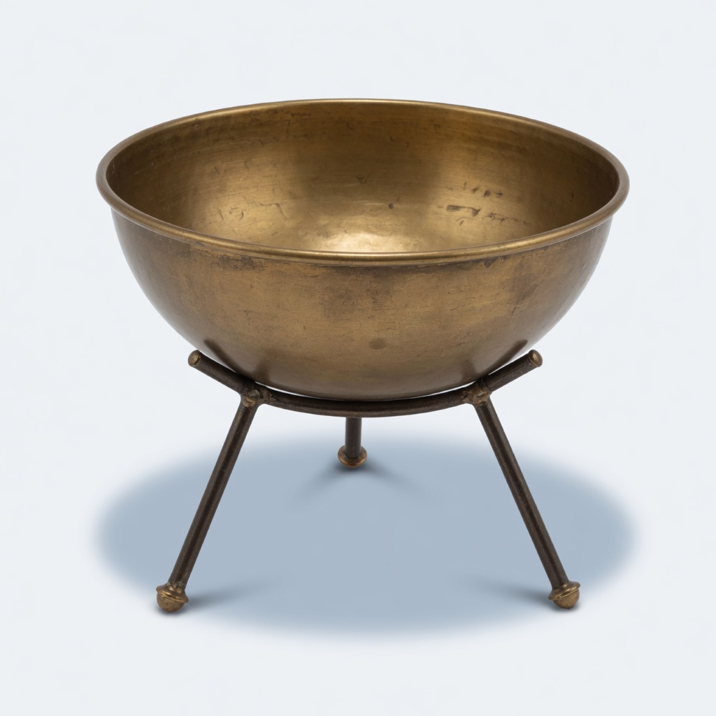 Burnished Tripod Bowl Planter