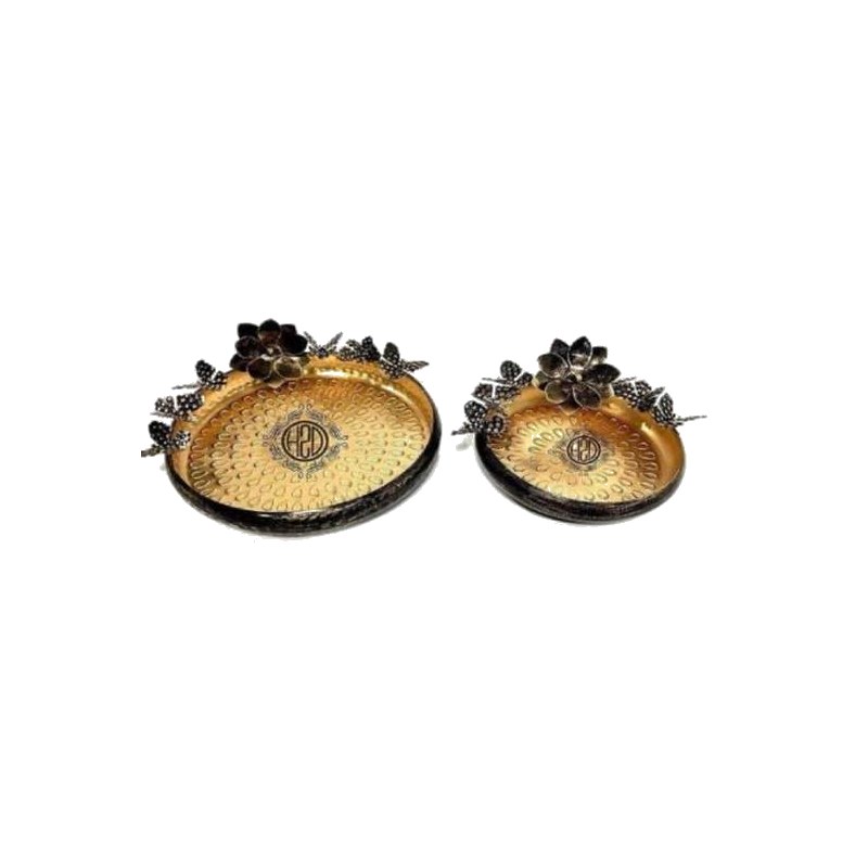 Round Trays + Floral Motif (set/2)