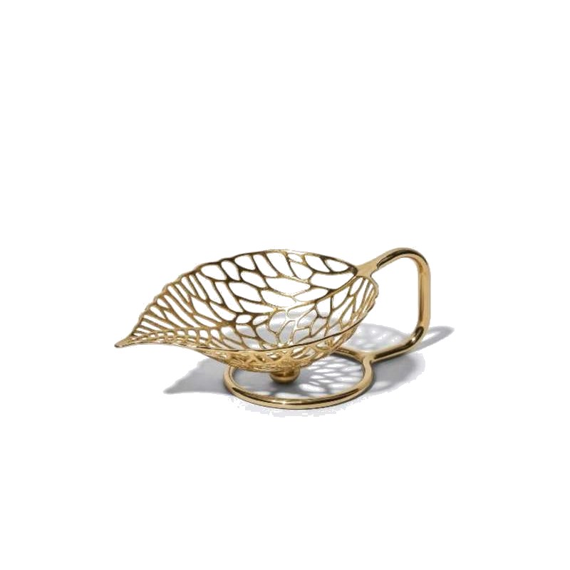 Openwork Leaf Basket + Handle