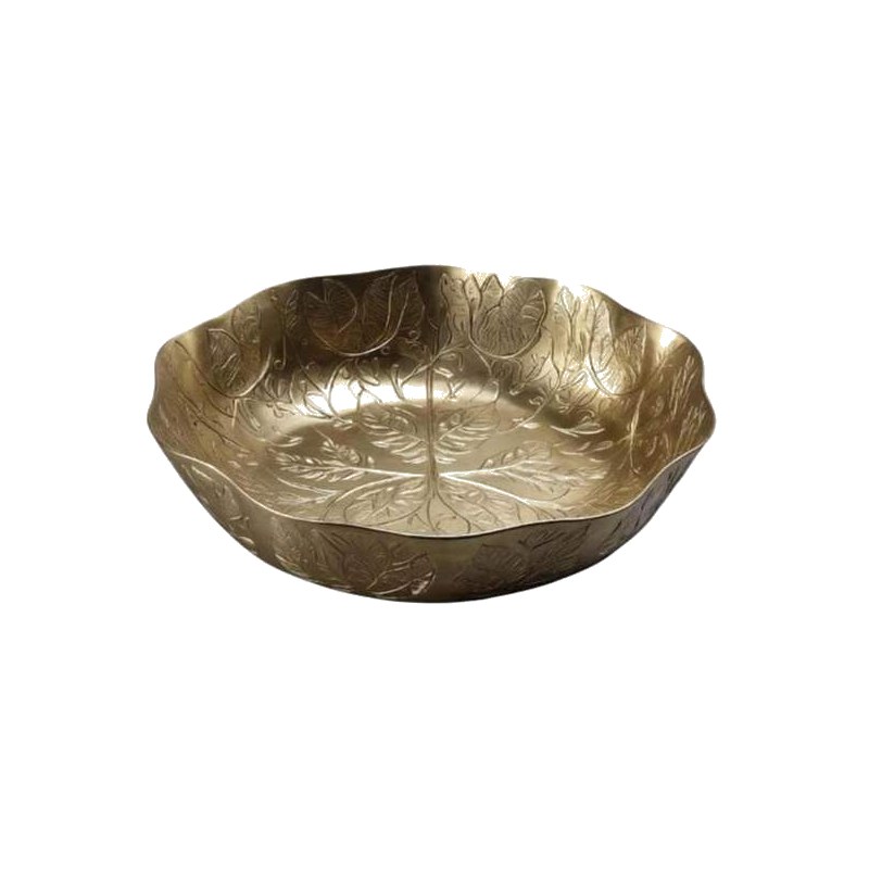 Leaf Embossed Decorative Bowl
