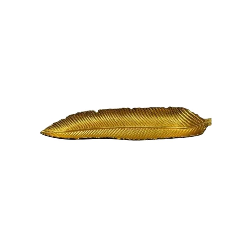 Long Gold Feather Tray
